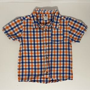 Garanimals Orange and Blue plaid Boy’s shirt